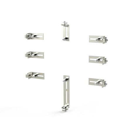 Saginaw Control & Engineering Panel Support, 12 in. H x 7 in. W x 2 in. L, Steel SCE-FSPS8